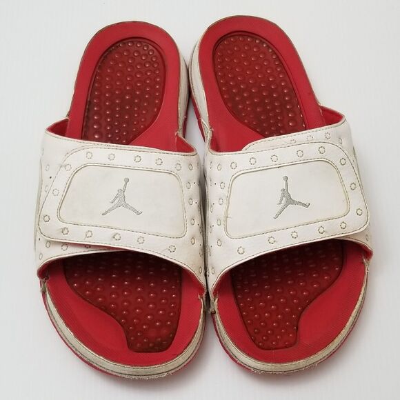 Nike Air Jordan Hydro XIII 13 Retro Men Sz 11 Slides Sandal Red White 684915-121 main image 6